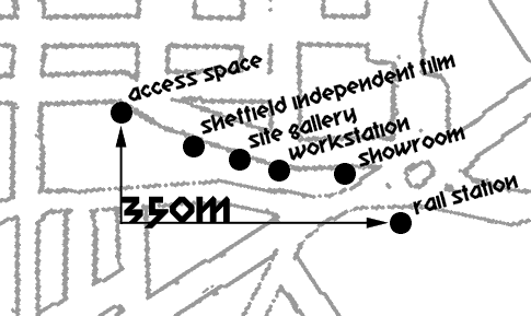 Map of Central Sheffield